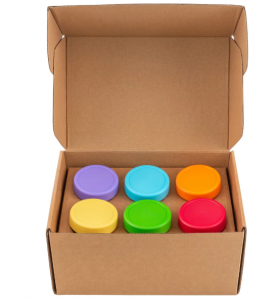 4OZ 100ml Baby Food Glass Jar with Multi-Color Lid
