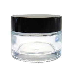50G 1.75OZ Clear Glass Makeup Cosmetic Cream Container