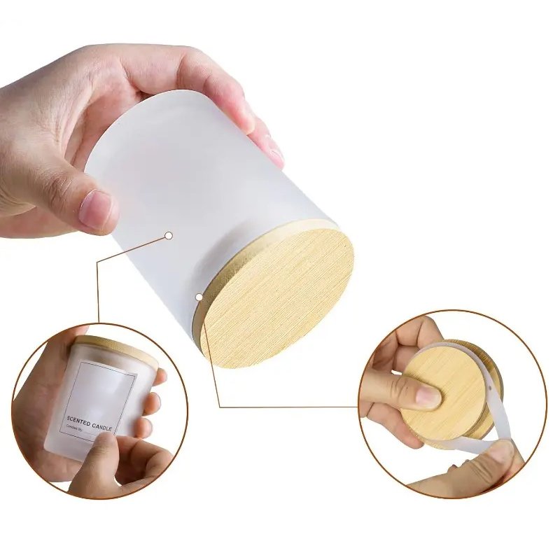 8 oz. Custom Glass Candle Jars for Making Candle (14)