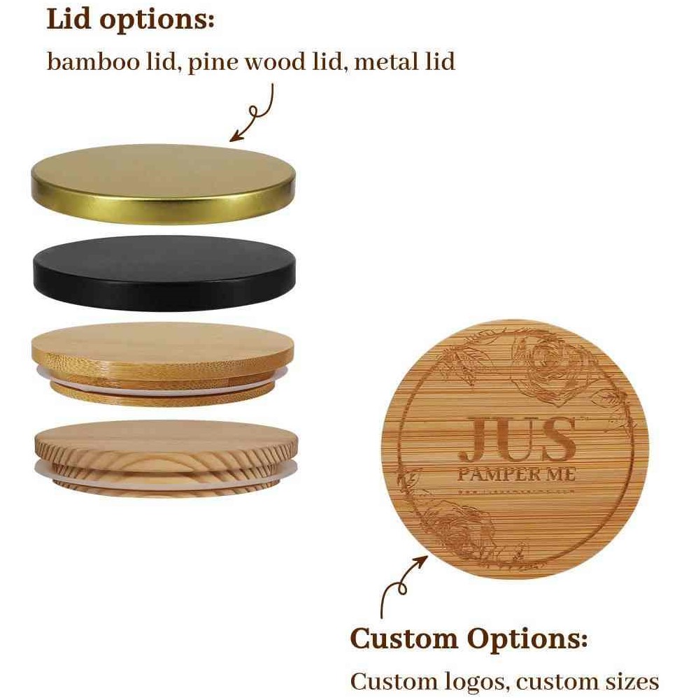 8 oz. Custom Glass Candle Jars for Making Candle (2)