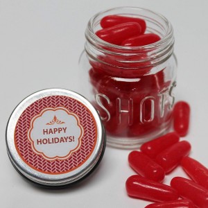 2OZ Mason Jar Shot Glass with Lid Set for Candy and Drinking