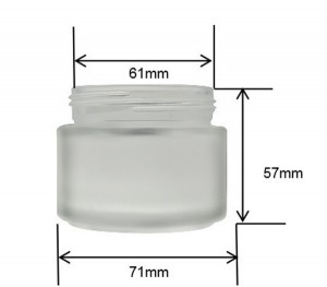 MBK Packaging 10G Frost Cosmetic Empty Container Glass Jar with Screw Lid