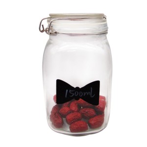 Best quality Mason Jar – Square 1.5L Glass Kitchen Sotrage Jar Set – Menbank