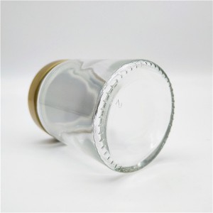 212ml Ergo Glass Jar for Honey with Deep Metal Lid