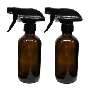MBK Packaging 8OZ Amber Glass Bottle with Stainless Steel Pump