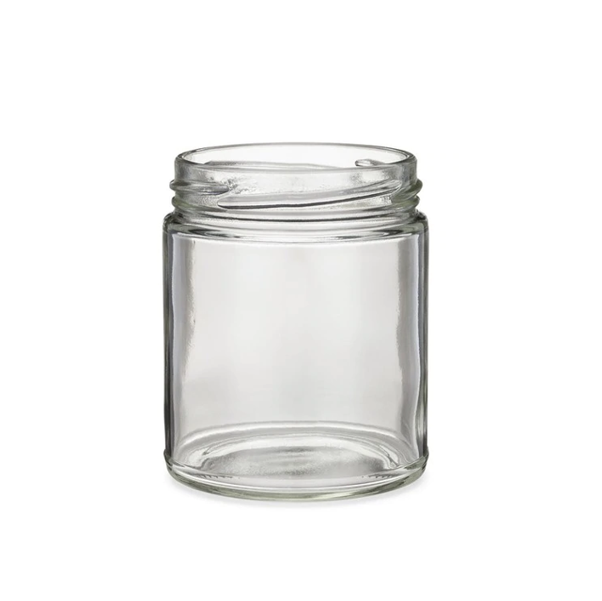 8OZ Clear Straight Side Glass Jar MBK Packaging Featured Image