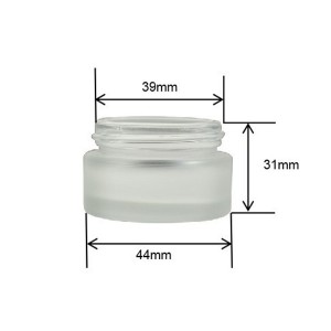 MBK Packaging Glass Jar 20 ml Frost Glass Empty Container With Screw Cap Lid – Menbank