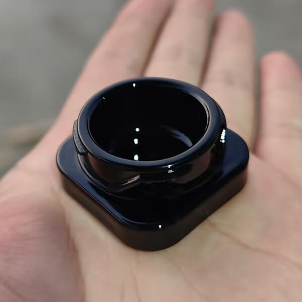 Black Square Concentrate Glass Jar