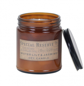 MBK Packaging 8oz amber straight side glass candle jar with lid – Menbank