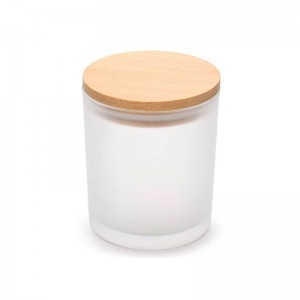 8oz / 10oz / 12oz Clear Black Matte Frosted Empty Glass Candle Jars with Lid | OEM for Luxury Candle Brands & Manufacturers