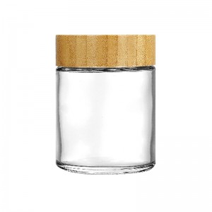 8oz-Clear/Amber-Straight-Sided-Glass-Jar