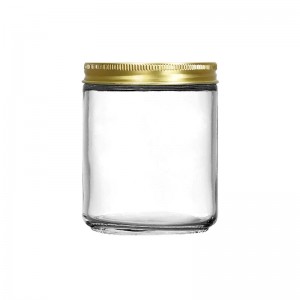 8oz-Clear/Amber-Straight-Sided-Glass-Jar