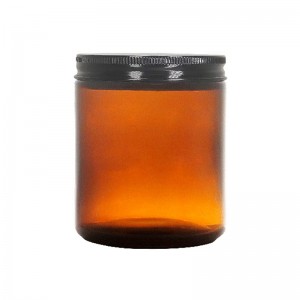 8oz-Clear/Amber-Straight-Sided-Glass-Jar