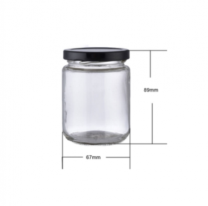 8OZ Clear Straight Side Glass Jar MBK Packaging