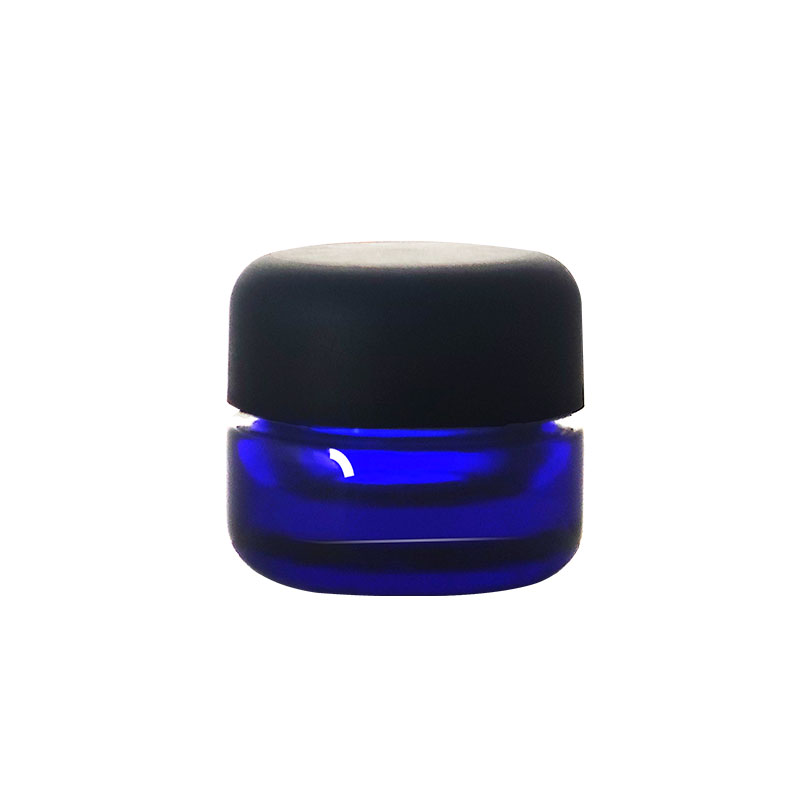 5ml Round Bottom Cobalt Blue Glass Concentrate Jar for Dab Wax Featured Image