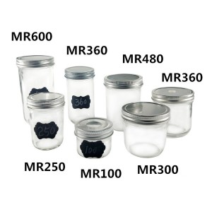 Wide Mouth 12OZ Glass Jelly Jam Storage Jar with Ring and Band – Menbank