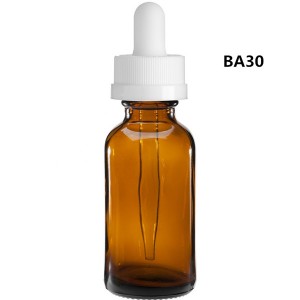 China Cheap price Small Glass Bottles – MBK30ml Amber Glass Essential Oil  Bottle – Menbank