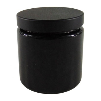 Cheap PriceList for Glass Jar For Candle - MBK 4OZ Wide Mouth Black Glass Jar with Black Lid – Menbank