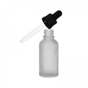 0.5oz Leakproof Minimalist Frosted High End Amber Essential Oil Container