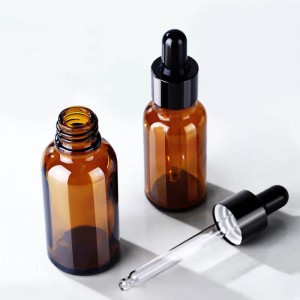 Amber Glass Dropper Bottles 5ml 10ml 15ml 20ml 30ml 50ml 100ml with CR Lids | Child Resistant CBD THC Oil Tincture Packaging Supplier