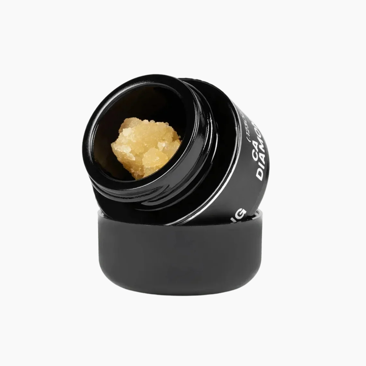 5 ML Glass Concentrate Jar Child Resistant Cap-Glossy Black