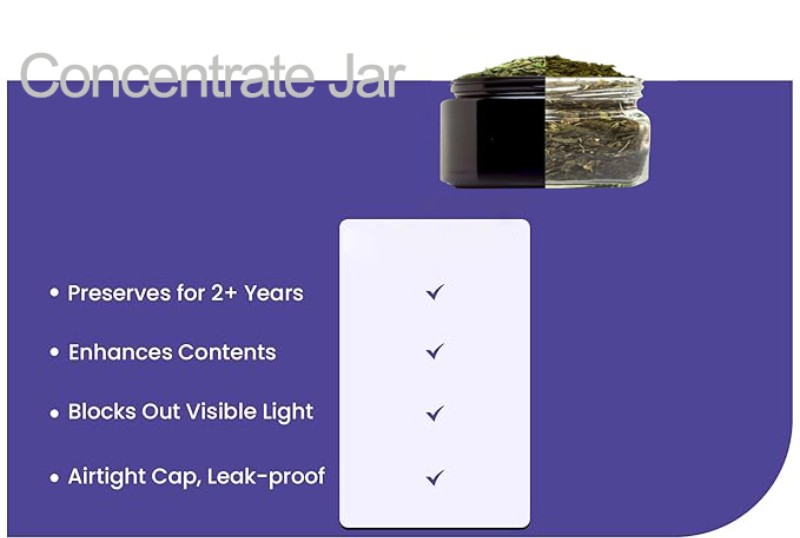 5ml Miron Violet Deep Dab Glass Jar in Stock | UV Protection