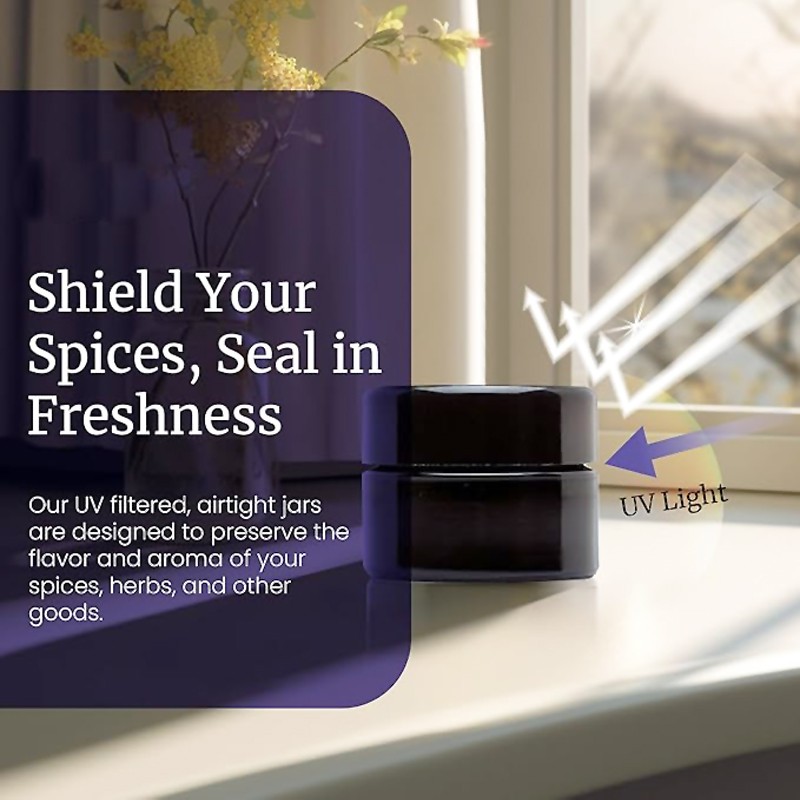 5ml Miron Violet Deep Dab Glass Jar in Stock | UV Protection