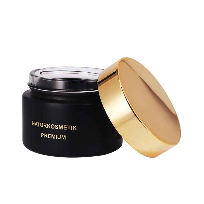 Black-Glass-Cream-Jar-with-Gold-Lid-5