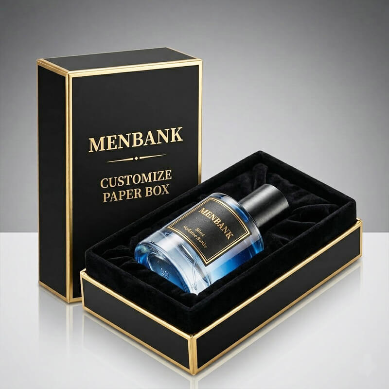 Blue Gradient Round Glass Perfume Bottles