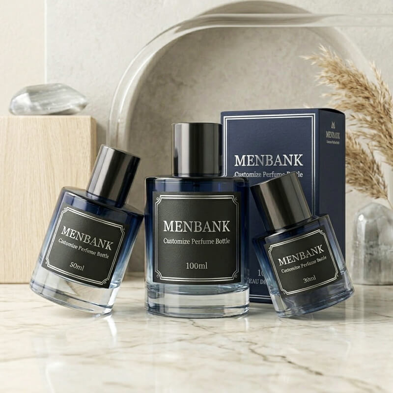 Blue Glass Perfume Bottles