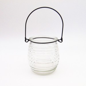 Pumpkin 250ml Candle glass jar with handle