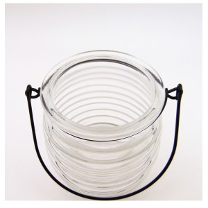 Pumpkin 250ml Candle glass jar with handle