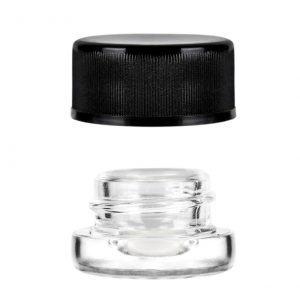 Thick Wall 3g Glass Concentrate Jar with Child Resistant Lid