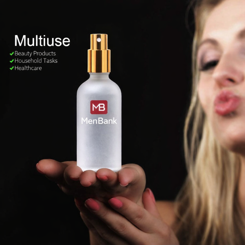 100ml Round Frosted Clear Glass Dropper Bottle Essential Oil