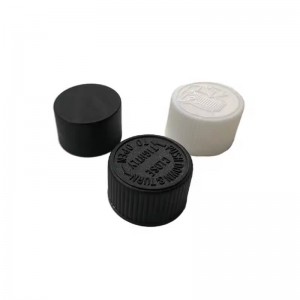Golden Black Silver Child Resistant Caps for 18-400 / 20-400 / 22-400 Neck Finish Glass Pre-Roll Tubes | Wholesale CR Closures Supplier