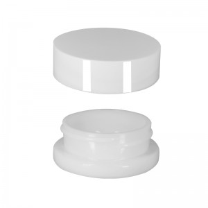15g/0.5oz-Opal-White-Low-Profile-Child-Resistant-Concentrate-Glass-Jar