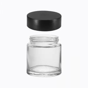 5-6g/4oz-Thick-Bottom-Best-Value-Child-Resistant-Glass-Straight-Sided-Jar-For-Marijuana