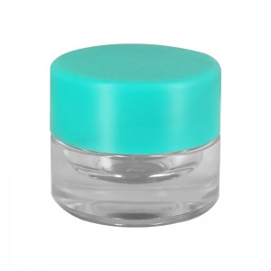 5ml-Thick-Bottom-Clear-CR-Concentrate-Glass-Jar-With-Mint-Lid-for-Wholesaler