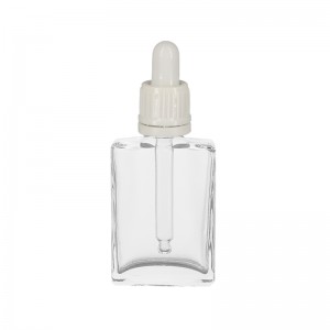 15ml-Clear-Flat-Straight-Shoulder-Serum-Bottle-With-Tamper-Evident-Plastic-Cap