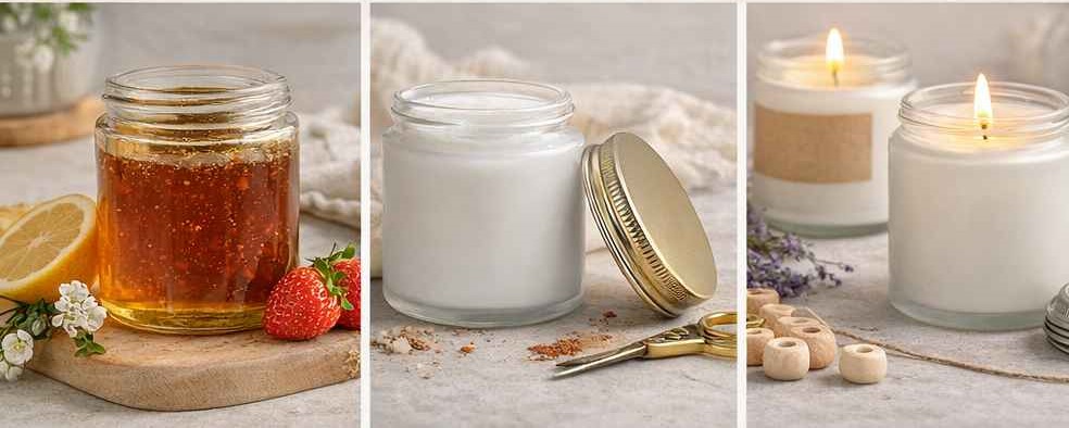 Clear Straight-Sided Glass Jars - 5 oz