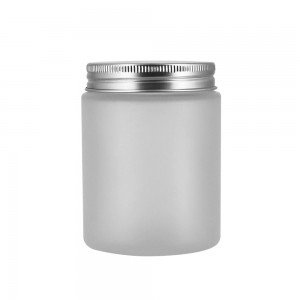 Clear Straight-Sided Glass Jars – 5 oz (Gold Metal Lid)