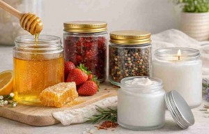 Clear Straight-Sided Glass Jars - 5 oz (6)