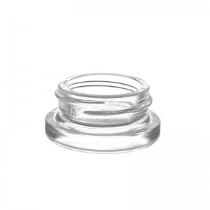 15ml Clear Round Cannabis Concentrate Glass Jar with CR Lid