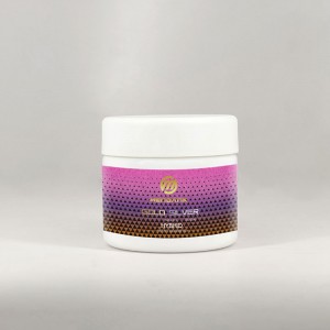 Custom 2oz Opal White Glass Jar with Childproof Lid