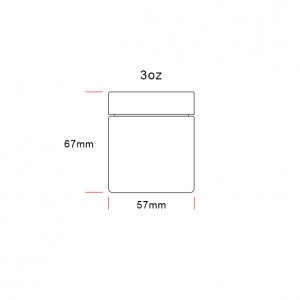3 oz Child Resistant Matte Black Glass Jars