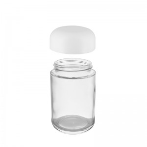 7g/5oz-Round-Bottom-Child-Resistant-Glass-Jar-with-Dome-Lid