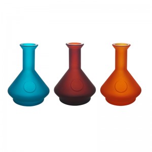 Home Decoration Amber Frosted Glass Aromatic Diffuser Bottle