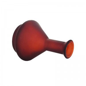 Home Decoration Amber Frosted Glass Aromatic Diffuser Bottle