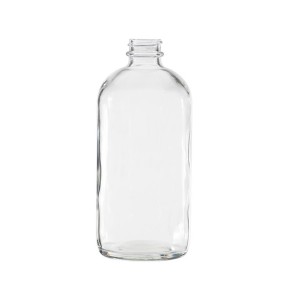 16oz Clear Glass Essential Oil Bottle – Refillable Thick Glass for Aromatherapy & Carrier Oils