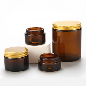 4oz 6oz 8oz 12oz Amber Straight-Sided Glass Candle Jars with Lid Wholesale Candle Containers for Luxury & Custom Candle Packaging